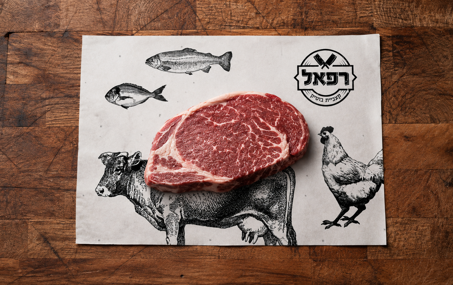 Butcher paper and illustration system