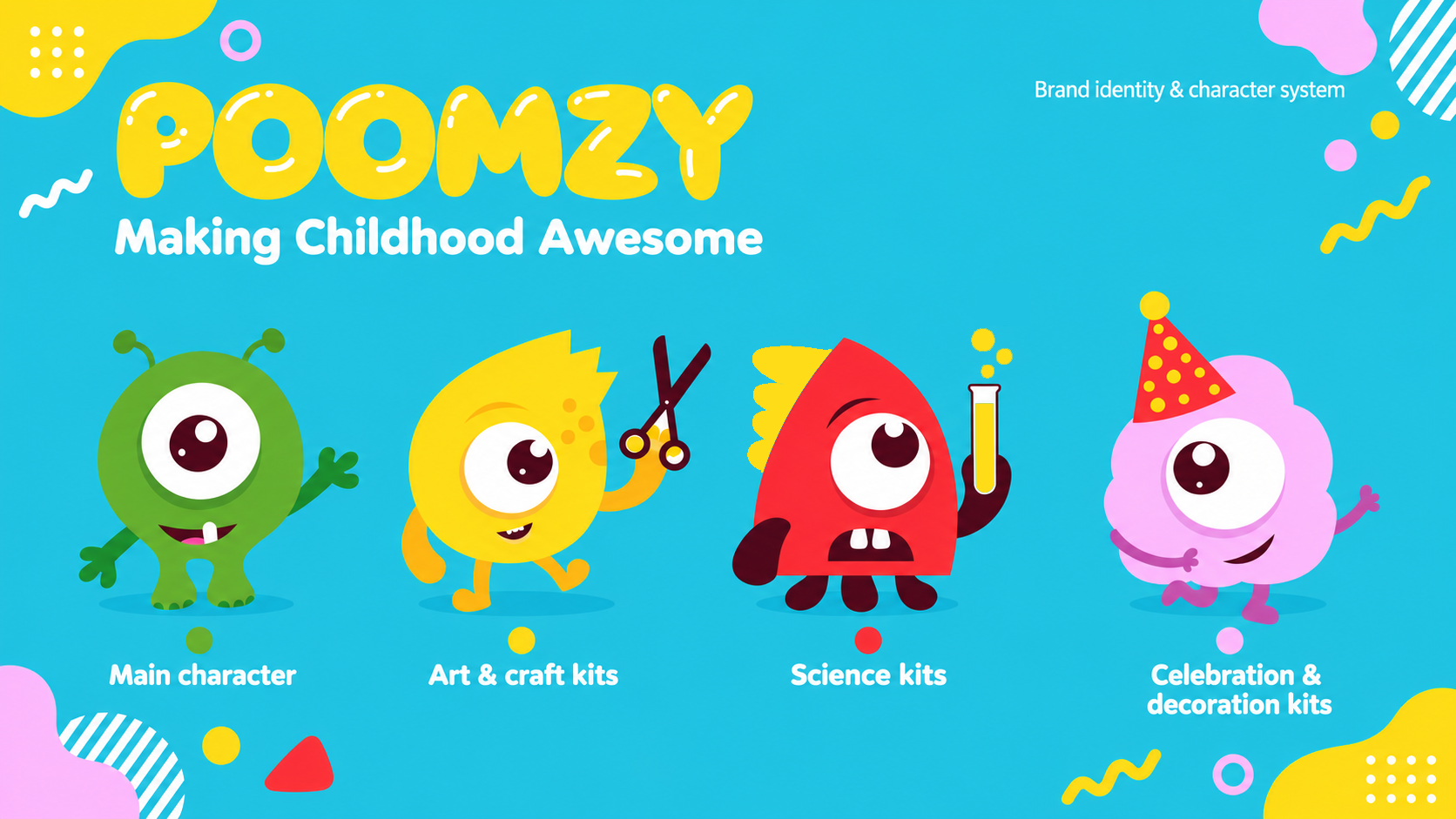 Poomzy — Logo & character system