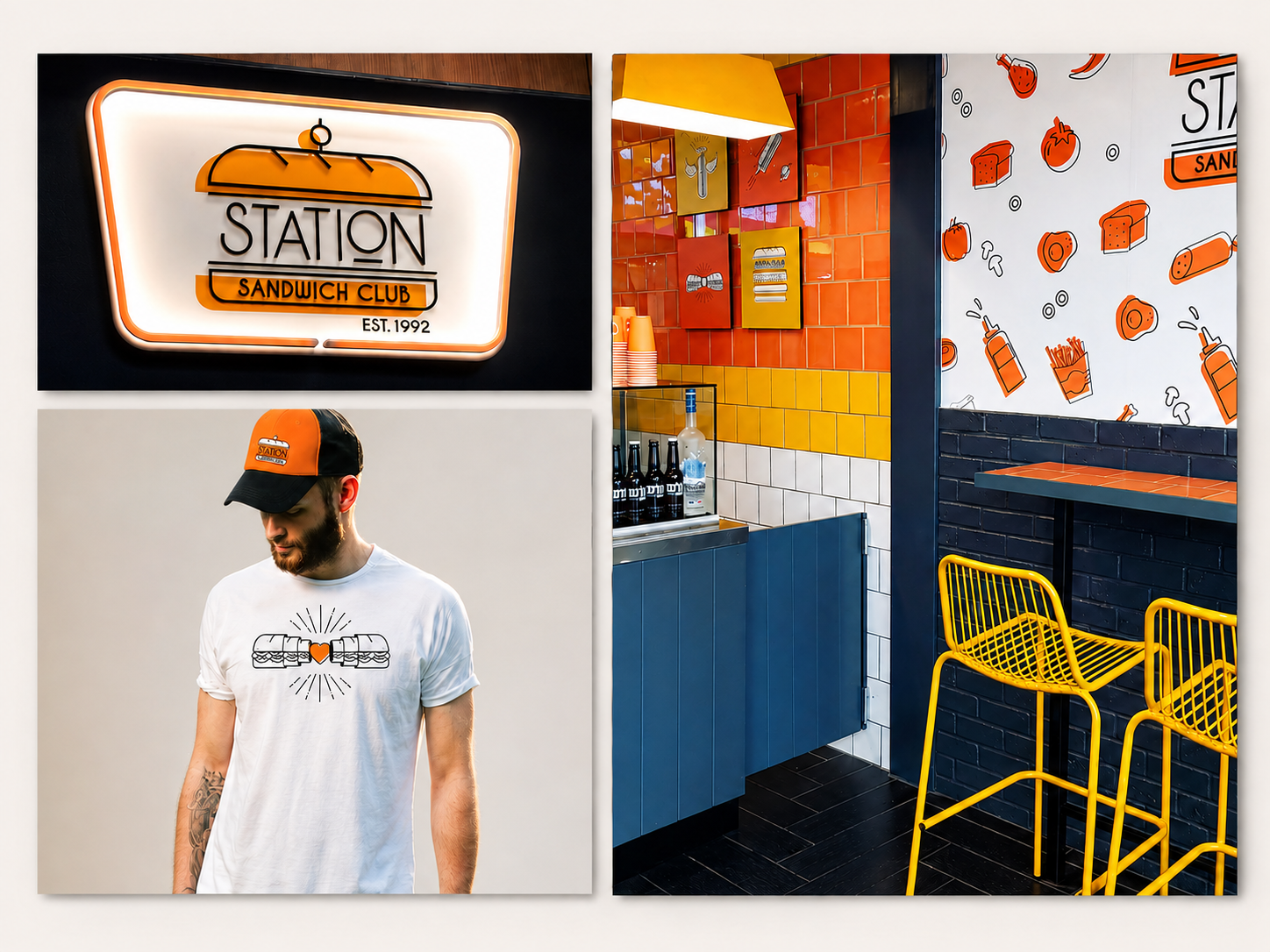 Signage, interior and merchandise