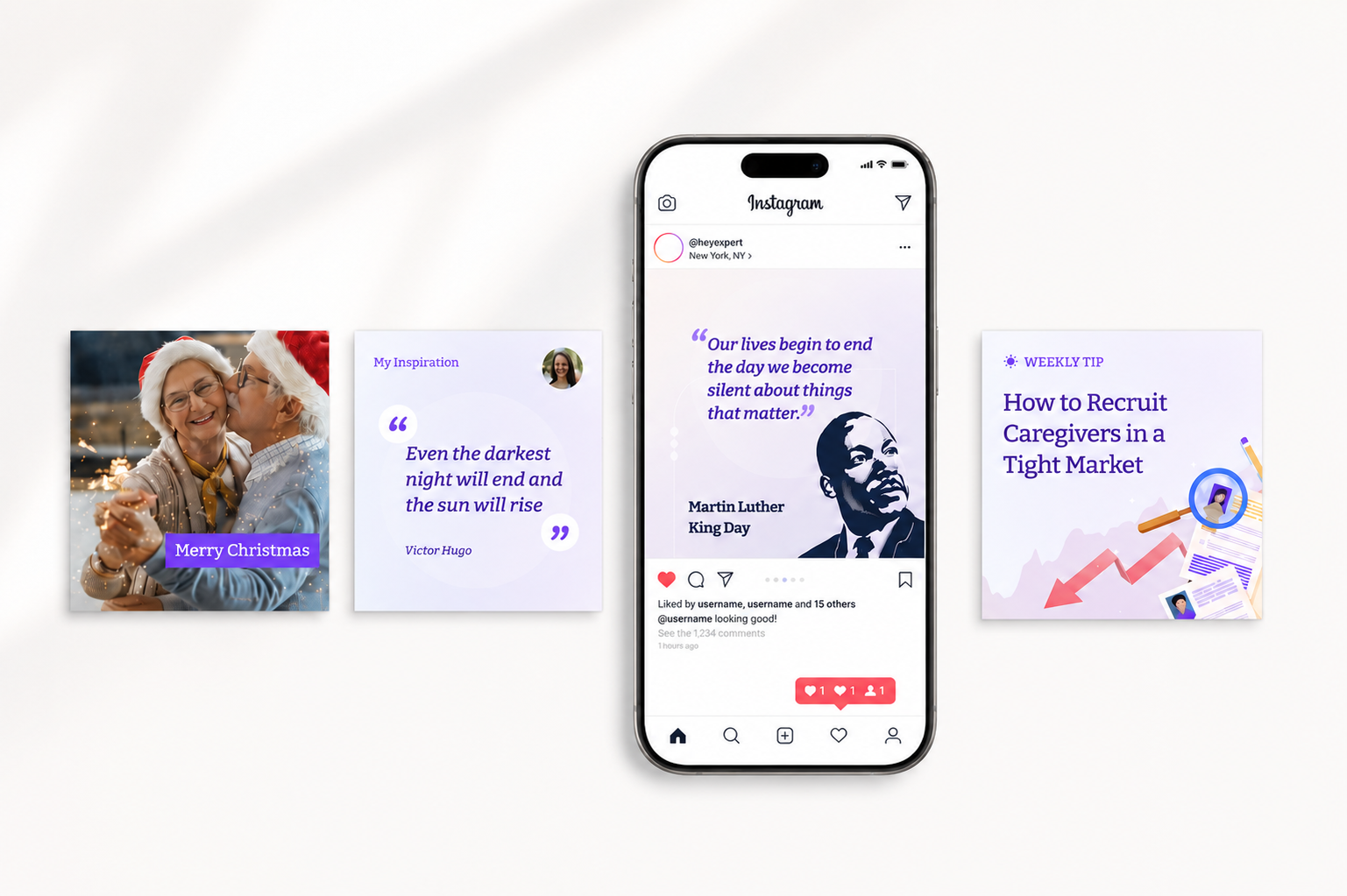 Editorial and quote templates for community content